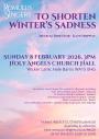 To Shorten Winter's Sadness: Afternoon Concert To Shorten Winter's Sadness: Afternoon Concert
